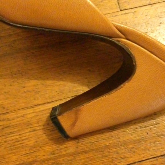 Miu Miu leather peep toe mules - Picture 6 of 6